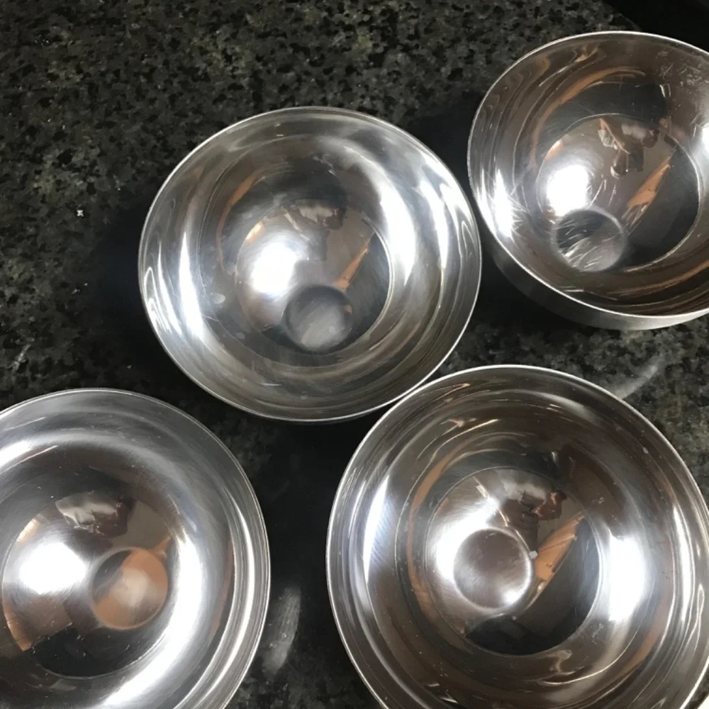Ikea blanda blank stainless steel serving bowl 5”